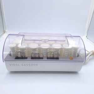 Vidal Sassoon Hairsetter Hot Rollers Model VS321 w/20 Curlers & Clips in 3 Sizes